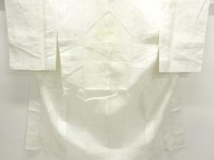 アンティーク　本麻透かし織波車模様長襦袢